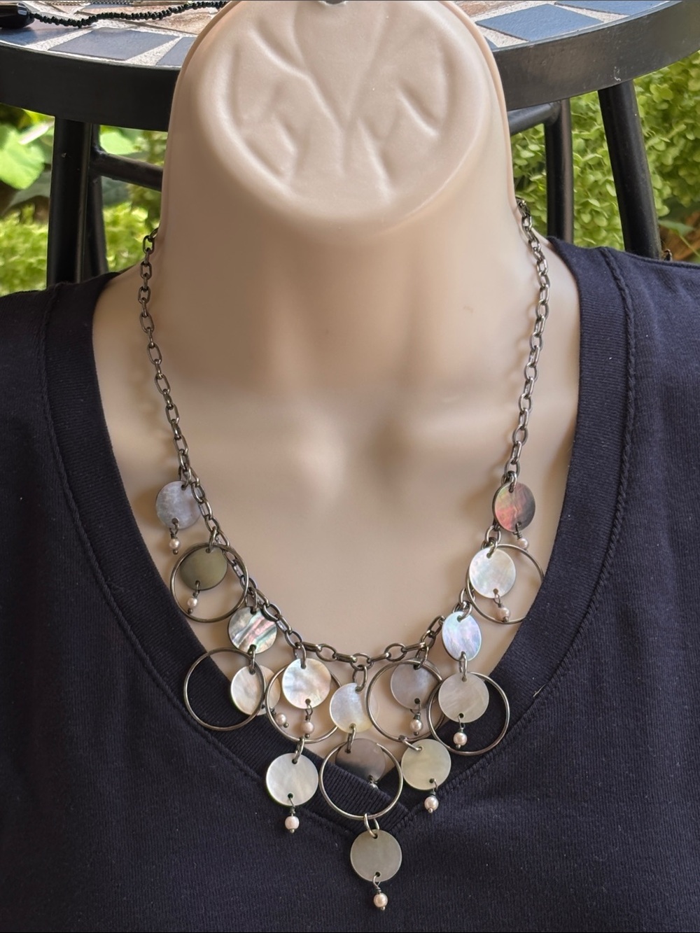 Lia Sophia "Seabreeze" statement necklace